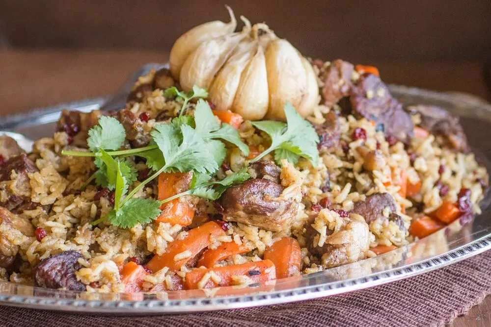 Món cơm chiên nổi tiếng tại Kazakhstan.