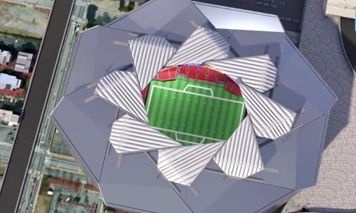 Mái che "cánh chim" có thể thu vào